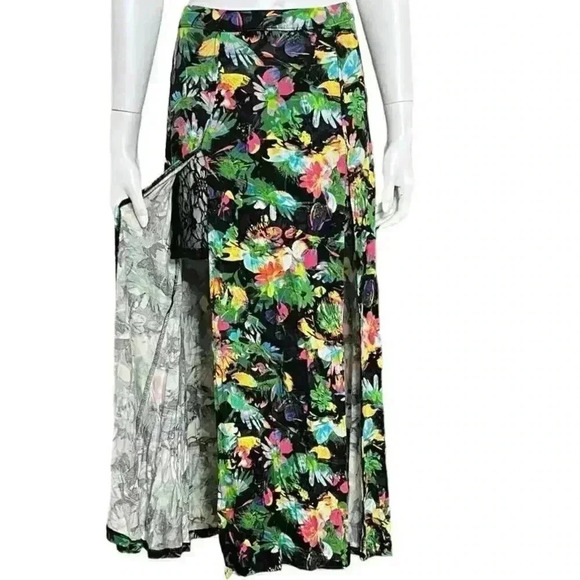 Bongo Molly Floral Maxi Skirt Junior Size Large - Picture 2 of 12